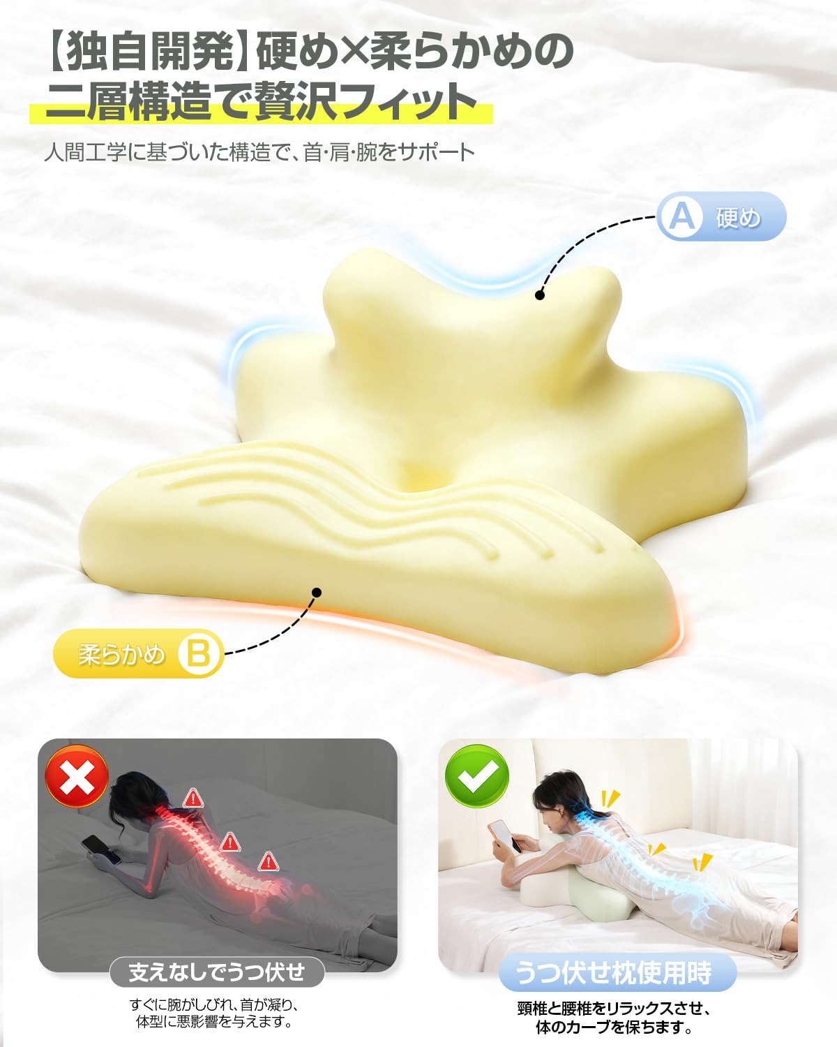 元プロスポーツチーム専属理学療法士監修のメッシュ枕 安眠グッズ　まくら　ピロー Amazon｜【理学療法士監修】枕 首が痛くならない枕 低反発枕 まくら